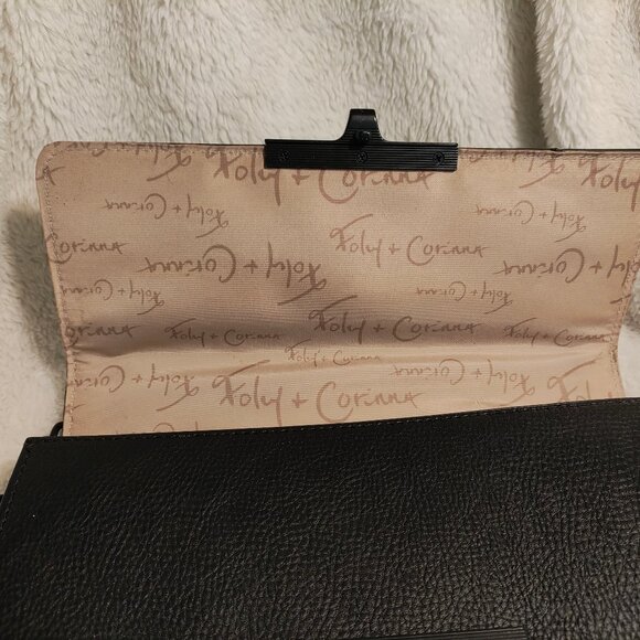 Foley & Corinna NWT Black Skyline Bandit Studded Crossbody Purse - Picture 8 of 15